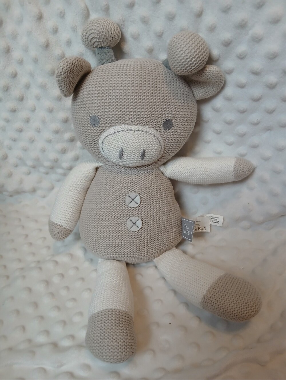Finn Giraffe Baby Kids Plush Stuffed Toy Girls Boy knit knitted